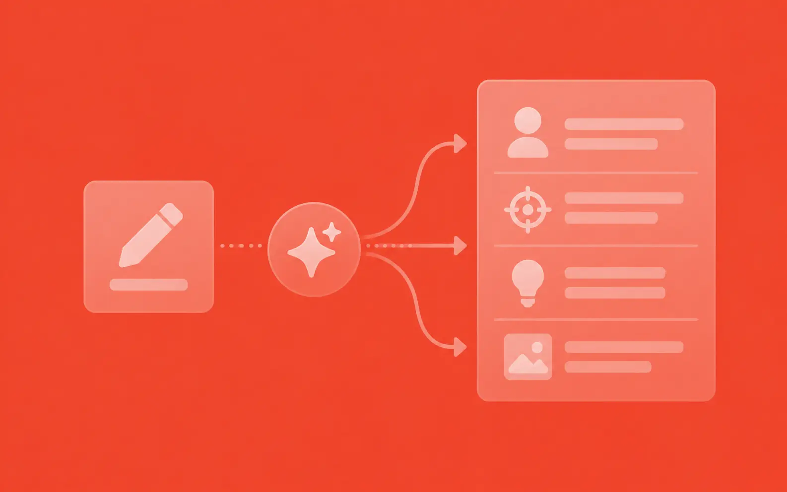 Features an AI Enhance tool that expands simple prompts into detailed audience profiles and creative briefs for better results.