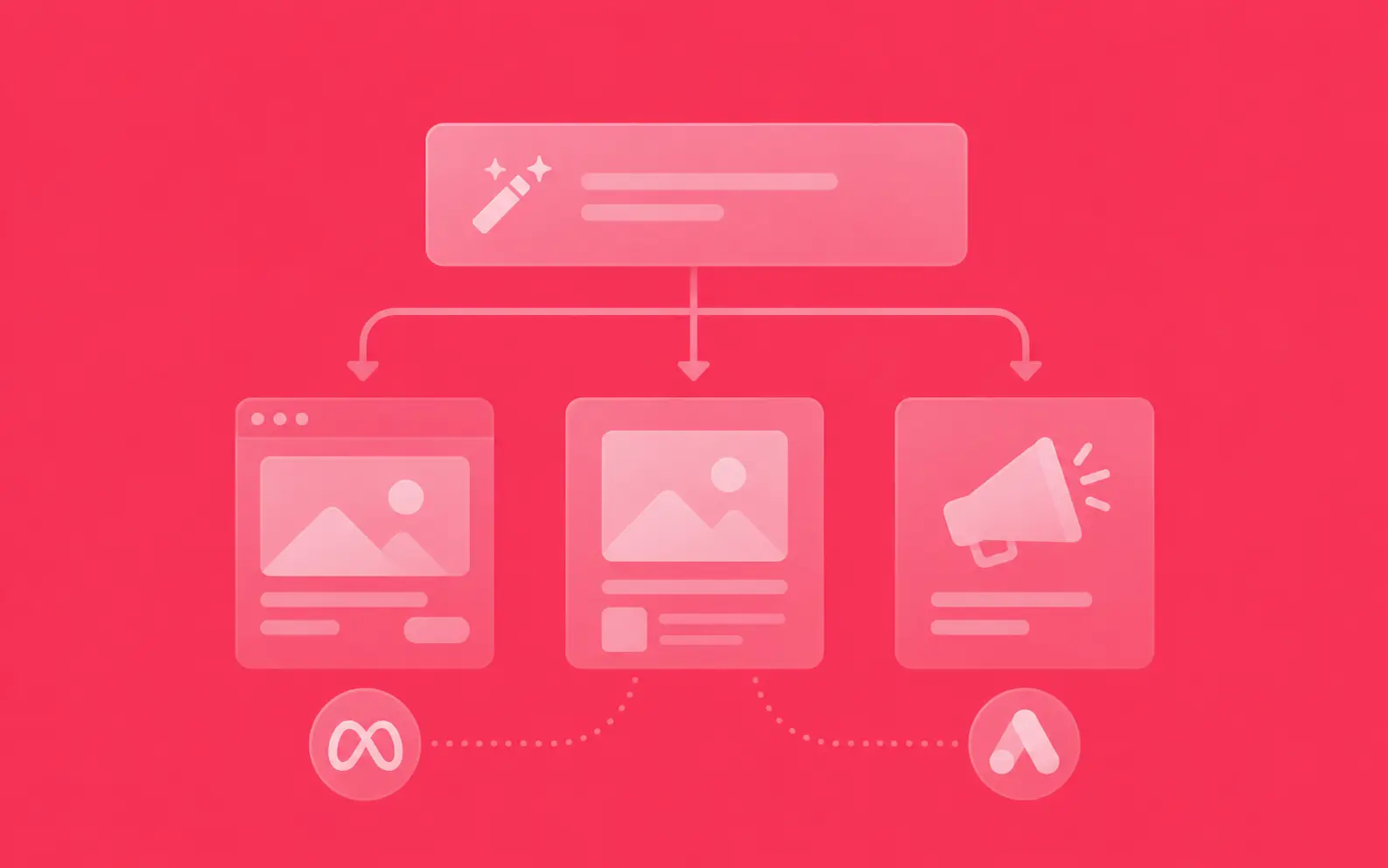 Create landing pages, ad creatives, and deploy campaigns across Meta and Google using just one simple and incredibly efficient prompt.